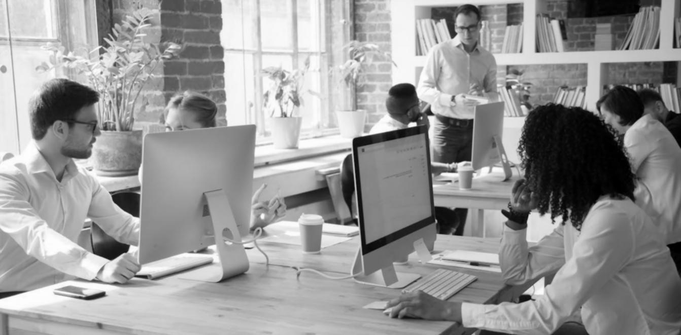 Remote participants collaborating on investment case studies